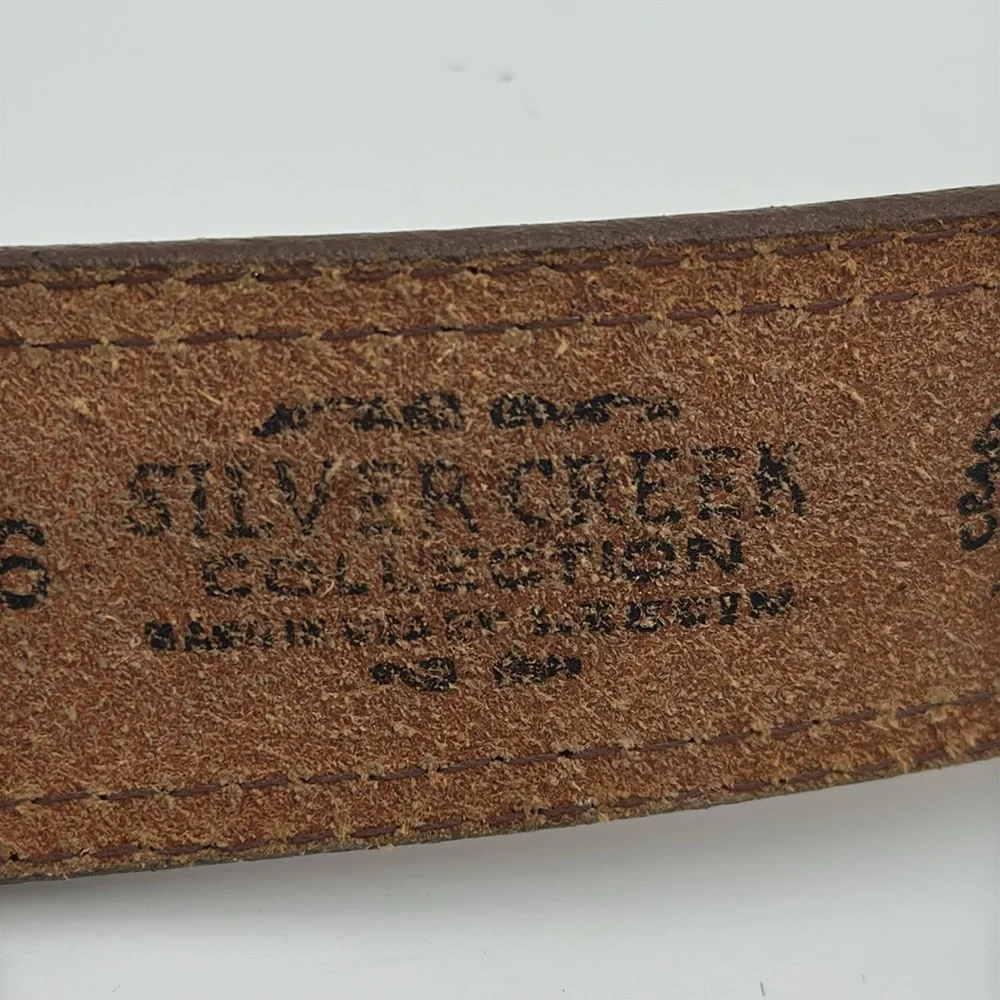 Silver Creek Brown‎ Leather Men's Belt